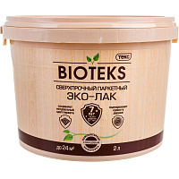 Эко-лак сверхпрочный паркетный ТЕКС BIOTEKS база LD бесцветный глянцевый (2л)