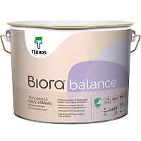 Краска для стен и потолков Biora Balance глубокоматовая база PM3 бесцветная TEKNOS (9л)