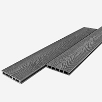 Доска террасная пустотелая UnoDeck Vintage 150*24*3000мм RusDecking серый