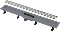 Лоток душевой 950 мм с порогами для перфорированной решетки Alcaplast APZ18-950M