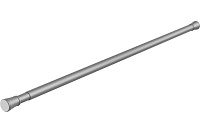Карниз для ванной FORA серый FOR-ROD-220IGR