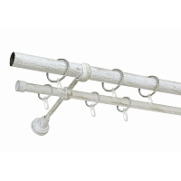 Карниз металлический СМ-3352/240/2Р РБ 2-рядный 2.4м Delfa