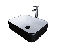 Раковина Grossman GR-4043BW черный, белый 505*390*140мм Grossman GR-4043BW