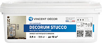 Декоративное покрытие Vincent Decor Decorum Stucco multieffet Base Classique 2.5 л