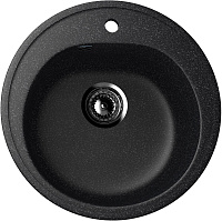 Мойка кухонная Ulgran U-101-308 круглая 1 чаша 50*50см черный