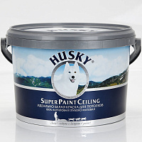 Краска для потолков HUSKY Super Paint Ceiling Белая глубокоматовая 2.5 л