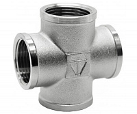 Крестовина резьба внутренняя никелированный 1/2" HLV 110760