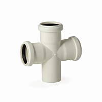 Крестовина для малошумной канализации Lammin 50*50/87.5° Lm39010505090
