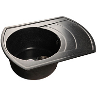 Мойка кухонная GranFest RONDO GF-R-650L прямоугольная с крылом 645*490мм черный
