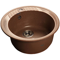Мойка кухонная GranFest RONDO GF-R-520 круглая D=520мм терракот