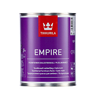Алкидная краска Tikkurila Empire для мебели Бесцветная (База C) 0.9 л