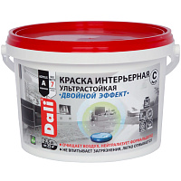 Краска Dali интерьерная ультрастойкая Двойной эффект (База С) 2.5 л