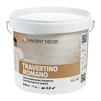 Структурное покрытие Vincent Decor Travertino Romano 7 кг