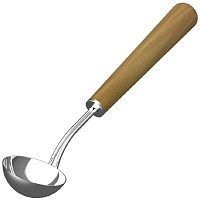 Черпак из нержавеющей стали с деревянной ручкой D85 SAWO 441-MD
