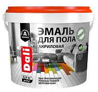 Эмаль для пола акриловая полуглянцевая Dali 65128 бежевый (0.9кг)