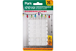 Крючки самоклеящиеся для гирлянд и проводов 20 шт PARK 108772