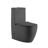 Унитаз-моноблок безободковый HOLLER MONO MDG 685*370*825мм серый матовый HOLLER A-PM1769-DARK GRAY