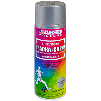 Краска-спрей универсальная алюминий, ABRO Masters SP-026-AM