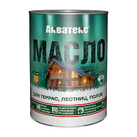 Масло для террас лестниц полов графит АКВАТЕКС (0.75л)