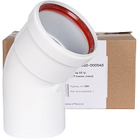 Отвод мама/папа D80 /45градусов Rommer RCA-0080-000045
