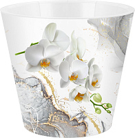 Горшок для цветов London Orchid Deco D160 1.6л INGREEN IG619610519 белая орхидея