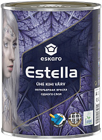 Краска интерьерная одного слоя глубокоматовая Estella белый база А Eskaro ESP110 (0.9л)