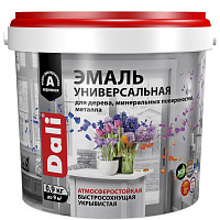 Эмаль универсальная акриловая полуматовая база C бесцветная Dali (0.9кг)