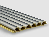Панель бамбуковая Pipe silver metal 1шт-0.3444м2 2800*123*15мм  Bonaparte