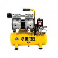 Компрессор безмаслянный Denzel DLS650/10 650Вт/10л/220В 8атм 120л/мин