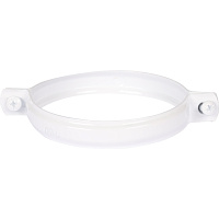 Крепление к стене белый металл хомут D100 Rommer RCA-6010-000003