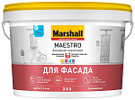 Краска для фасадов глубоко матовая белая база BW Marshall (2.5л)