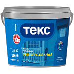 Эмаль универсальная акриловая ТЕКС. ПРОФИ глянцевая бесцветная база D (2.7л)