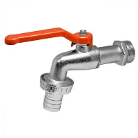 Кран шаровой водоразборный со штуцером, 3/4", ручка Masterprof ДС.020048
