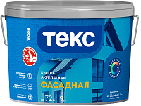 Краска акриловая фасадная ТЕКС Профи База D матовая - 9 л