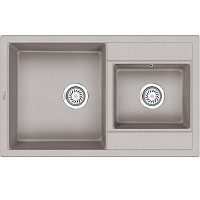 Мойка кухонная Granula GR-8201 прямоугольная 82*50см с 2 чашами без крыла антик
