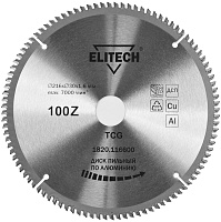 Диск пильный Elitech ф216*30 100зуб по алюминию (1820.116600)