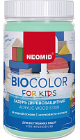 Лазурь деревозащитная NEOMID BioColor For Kids Н-BCFK-0,25 бирюзовый (0.25л)