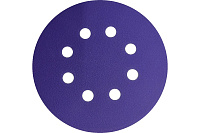 Круг шлифовальный самолип Purple Р80 125мм 5штук ABRAFORCE АМ186240