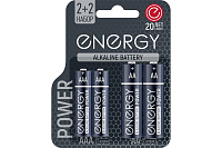 Элемент питания Energy Power LR6+LR03/4B АА+AAA алкалиновые 4шт 107045