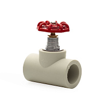 Вентиль PPR 32 Lammin полипропилен серый Lm31071000032G