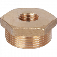 Футорка наружная-внутренняя резьба латунь 1 1/2"*1/2 STOUT SFT-0028-011212