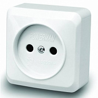 Розетка POWERMAN FAZENDA 7022 16А 250В белая