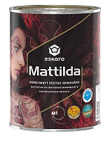 Краска бархатисто-матовая интерьерная моющаяся Mattilda бесцветный база TR Eskaro6 ESP007 (0.9л)