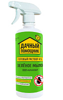Средство для обработки растений ДАЧНЫЙ ПОМОЩНИК Зеленое мыло(калиевое) 1000мл пульверизатор БИО-комплекс