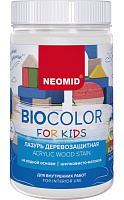 Лазурь деревозащитная NEOMID BioColor For Kids Н-BCFK-0,25 белый (0.25л)