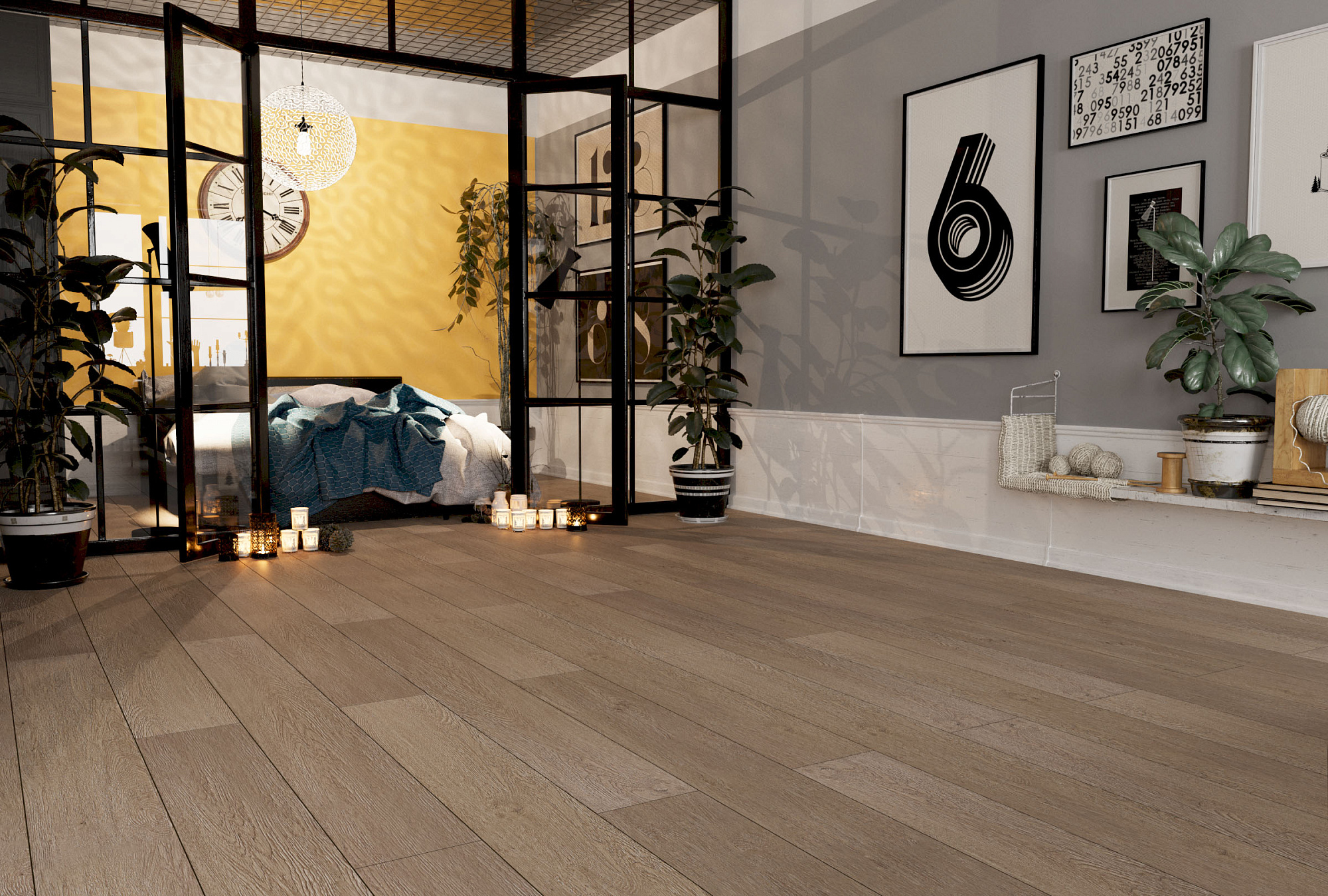 Ламинат SPC Rockwood S010 4V Дуб Опал 1220*150*4мм 33класс Planker 1008 купить 5
