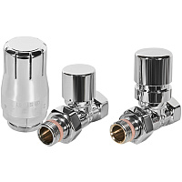 Комплект клапанов термостатических Design прямой 1/2 хром Stout SVTDK-0001-000015C
