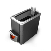Печь банная ТУНГУСКА XXL 2013 Inox ДНС КТК антрацит, дверка из нержавеющей стали, 12-24м3 TMF 35001
