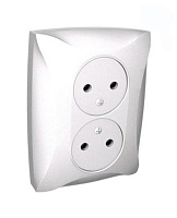 Розетка LEXEL ДУЭТ WDE000120 с рамкой