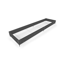 Грядка из ДПК Unodek Orto 3165*845*300мм RusDecking графит (комплект) 
